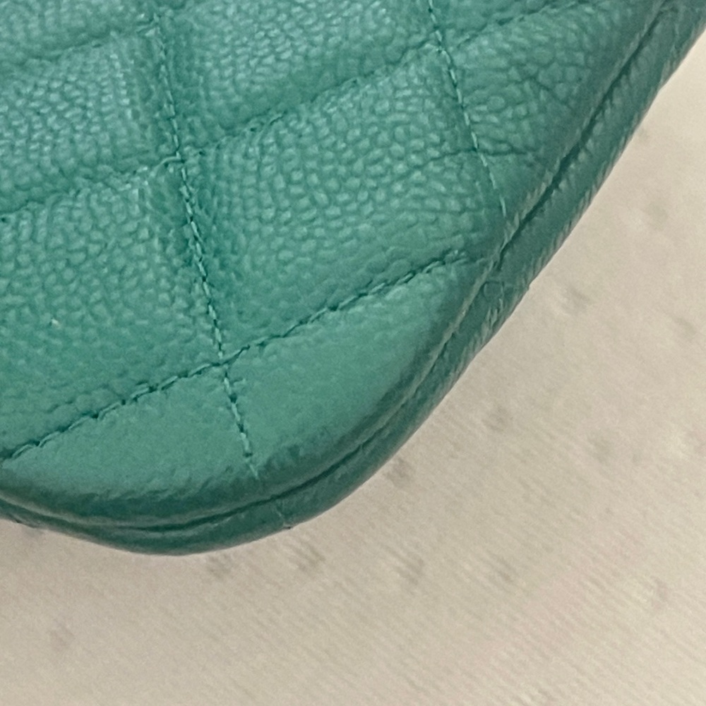 Chanel green Mini O Case. - Picture 9 of 11